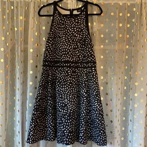 XL Woman’s Black and White Skater Fit Dress